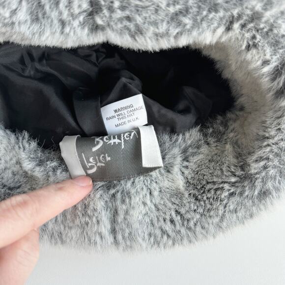 Vintage Peter Bettley Grey Faux Fur Russian Cossack Hat - Picture 5 of 6